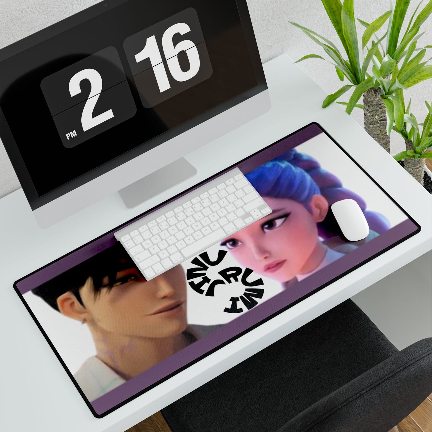 Desk Mats - Jinu and Rumi K-POP Demon Hunters Design