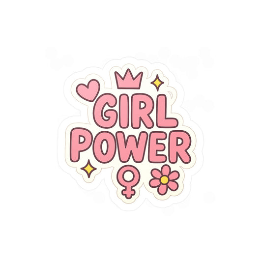 Empowering Girl Power Vinyl Decals, Feminist Stickers for Laptops, Water Bottles, Journals, Perfect for Gifts & Decor